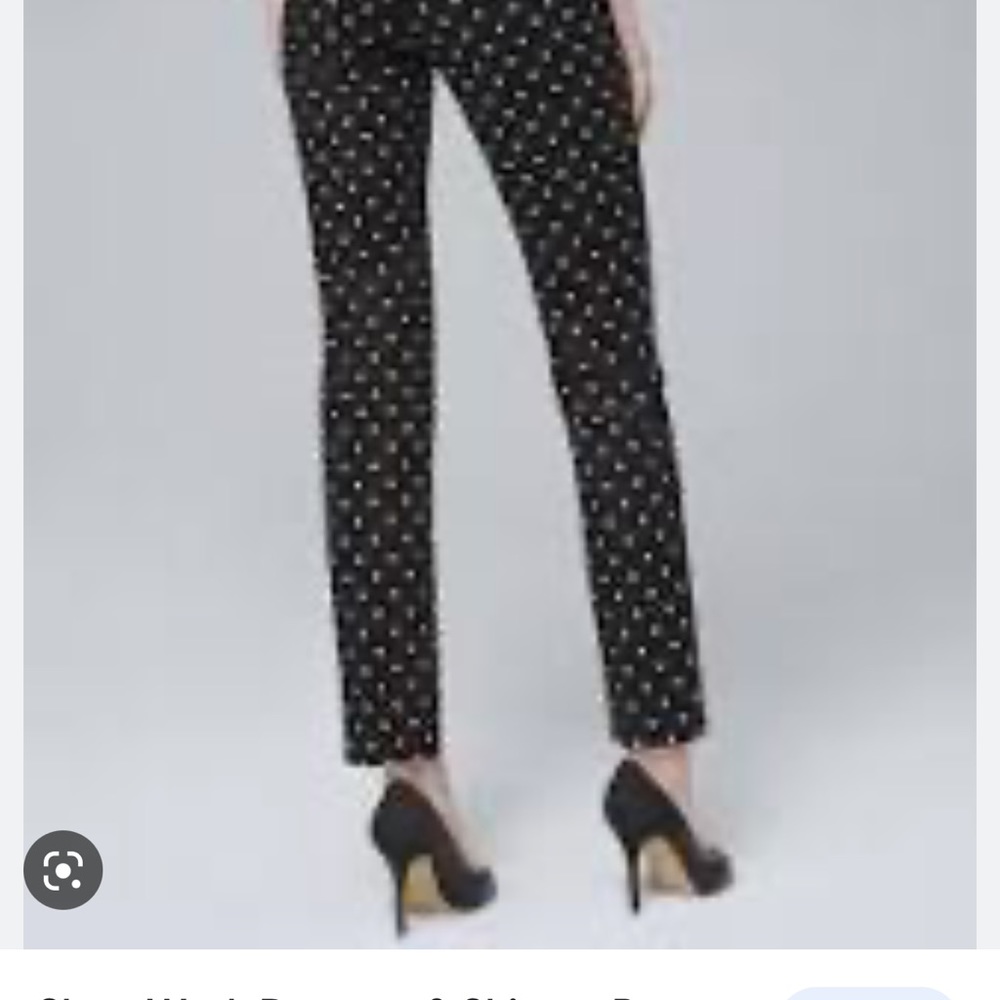 Black and white cropped pants size 1X